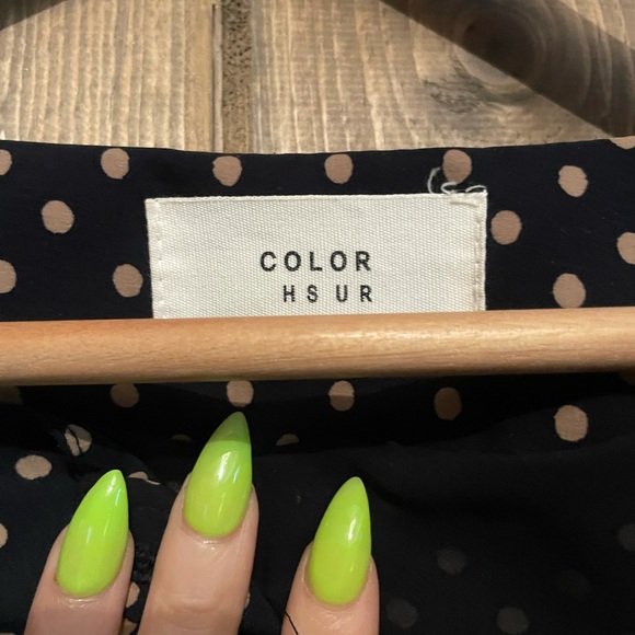 Color and Hsur - Polka Dot Silk Dress - Picture 6 of 6